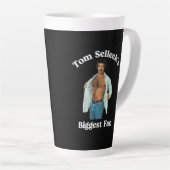 Retro-stijl ontwerp voor grootste fan van Tom Sell Latte Mok (Rechterhoek)