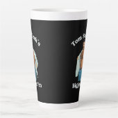 Retro-stijl ontwerp voor grootste fan van Tom Sell Latte Mok (Voorkant)