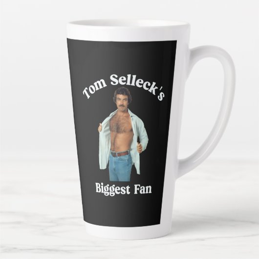 Retro-stijl ontwerp voor grootste fan van Tom Sell Latte Mok (Rechts)
