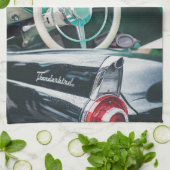 Retro Stijl Oude Auto's Keukenhanddoek (Gevouwen)