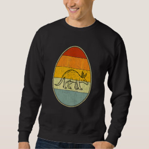 Retro Stijl Paasei Graphic Grappig Paasdag AA Trui