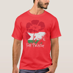 Retro stijl Palestijnse vlag T-shirt