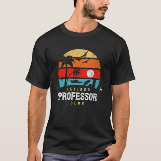 Retro stijl pensioen Gag idee Gepensioneerd proces T-shirt (Voorkant)