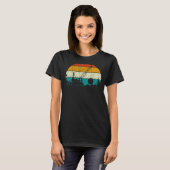 Retro stijl Pine Tree Wrecking Ball Crane T-shirt (Voorkant volledig)