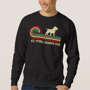 Retro stijl Pitbull Opa Pittie Opa Pit Bul Trui