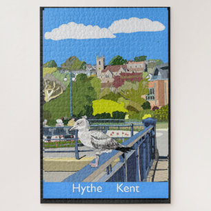 Retro-stijl poster van Hythe Kent Engeland Legpuzzel