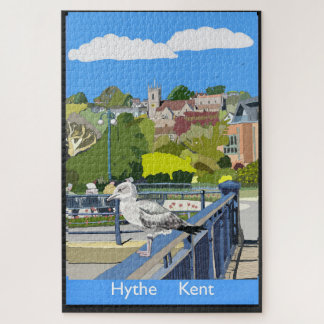 Retro-stijl poster van Hythe Kent Engeland Legpuzzel