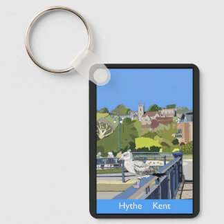 Retro-stijl poster van Hythe Kent Engeland Sleutelhanger