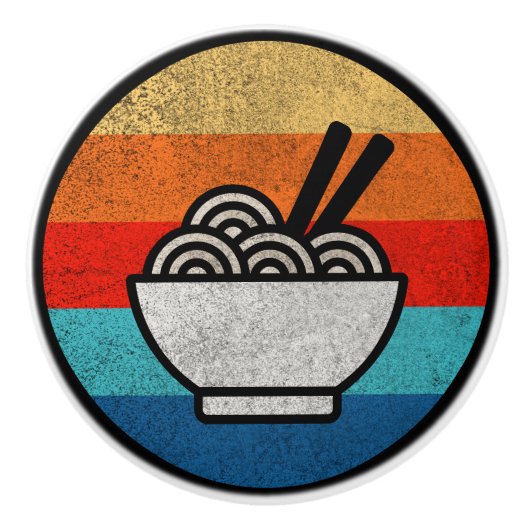 Retro stijl ramen keramische knop (Voorkant)