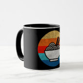 Retro stijl ramen mok (Voorkant links)