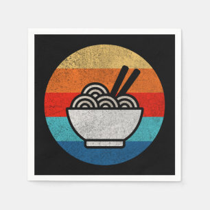 Retro stijl ramen servet