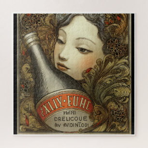 RETRO STIJL RECLAME UIT BUXEMBOURG. LEGPUZZEL