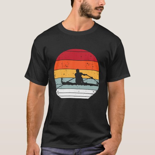 Retro Stijl Roeien Grappige Roeier Boating Team Gi T-shirt (Voorkant)