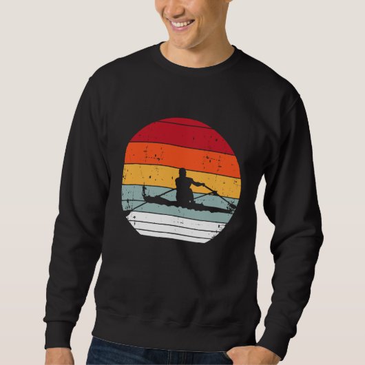 Retro Stijl Roeien Grappige Roeier Boating Team Gi Trui (Voorkant)