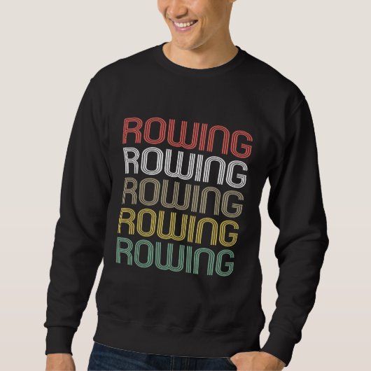 Retro stijl roeien trui (Voorkant)