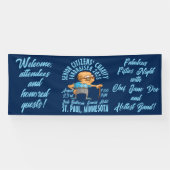 Retro-stijl senioren liefdadigheid spandoek (Horizontaal)