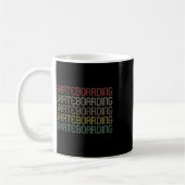 Retro Stijl Skateboarden  Koffiemok (Links)