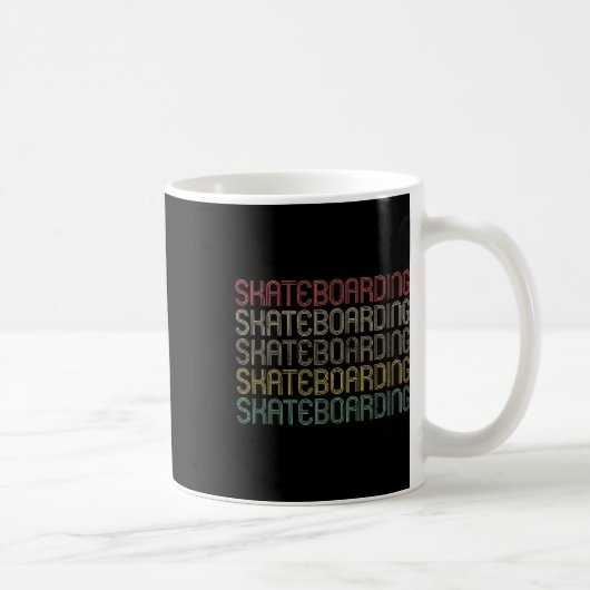 Retro Stijl Skateboarden  Koffiemok (Rechts)