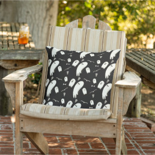  retro stijl Skull Happy Halloween Buitenkussen