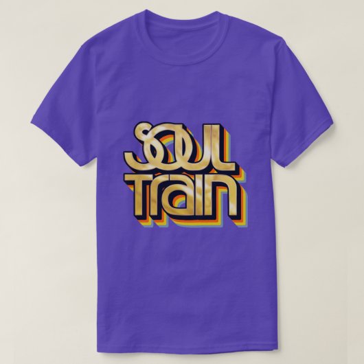 retro stijl soul train t-shirt (Design voorkant)