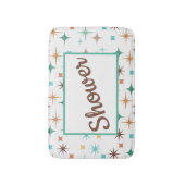 Retro-stijl sterrenpatroon badmat (Voorkant Verticaal)