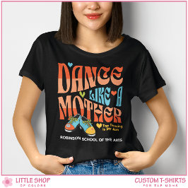 Retro stijl tapdans moeder aanpasbaar Tri-Blend shirt