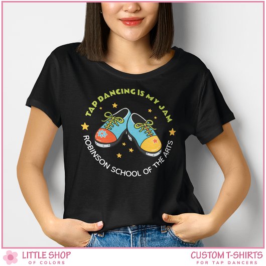 Retro stijl tapdansen is mijn ding Aanpasbaar Tri-Blend Shirt