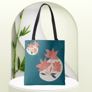 Retro stijl tote borden bag