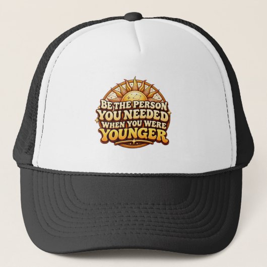 Retro Stijl Trucker Hoed Pet (Voorkant)