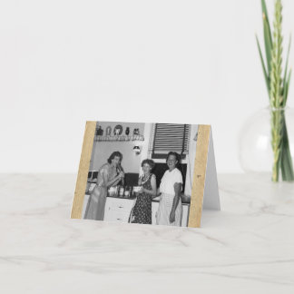 Retro-stijl "Tussen vrienden" Note Kaart