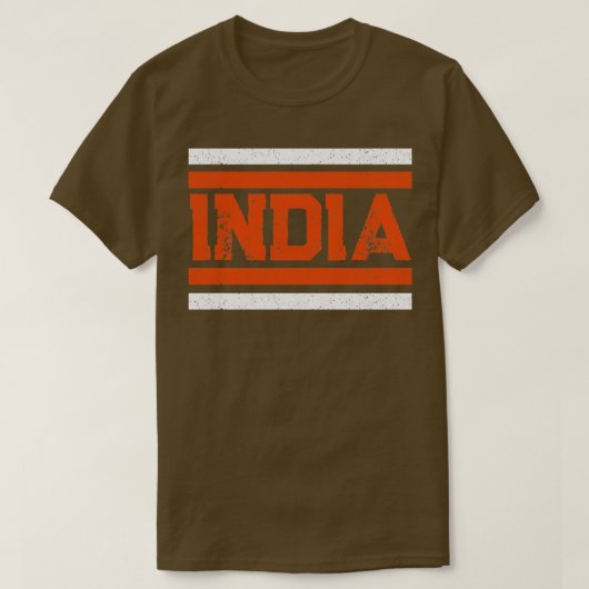 Retro-stijl van India onafhankelijkheidsdag T-shirt (Design voorkant)