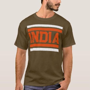Retro-stijl van India onafhankelijkheidsdag T-shirt