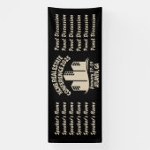 Retro-stijl vastgoedconferentie spandoek (Verticaal)