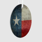 retro-stijl versiering van de Texas State flag Ornament (voorkant)