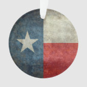 retro-stijl versiering van de Texas State flag Ornament (voorkant)
