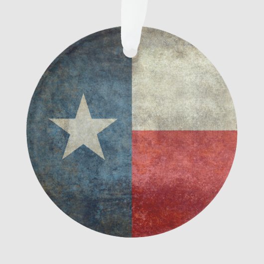 retro-stijl versiering van de Texas State flag Ornament (voorkant)