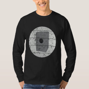 Retro stijl Vintage Cajón Toetsenbord Muziekinstru T-shirt