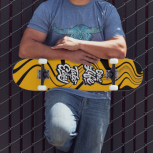 Retro Stijl Vintage Motiverende Typografie Citaat Persoonlijk Skateboard