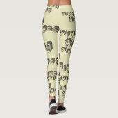 Retro stijl Vixen Blokken Leggings (Achterkant)