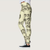 Retro stijl Vixen Blokken Leggings (Links)
