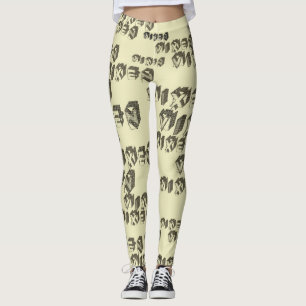 Retro stijl Vixen Blokken Leggings