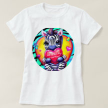 Retro stijl Zebra Valentijn