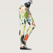 Retro  stijlpatroon van 50's van 1950 leggings (Rechts)