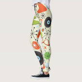 Retro  stijlpatroon van 50's van 1950 leggings (Links)