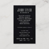 Retro  stijlreusachtige logo visitekaartje (Achterkant)