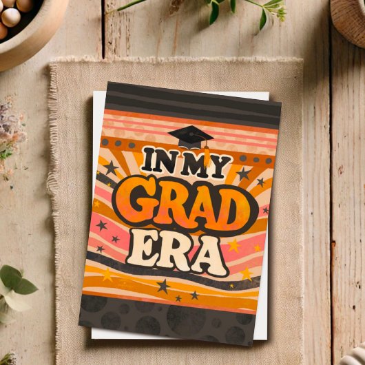 Retro stijlvol plezier in mijn Afstudeerder tijdpe Kaart