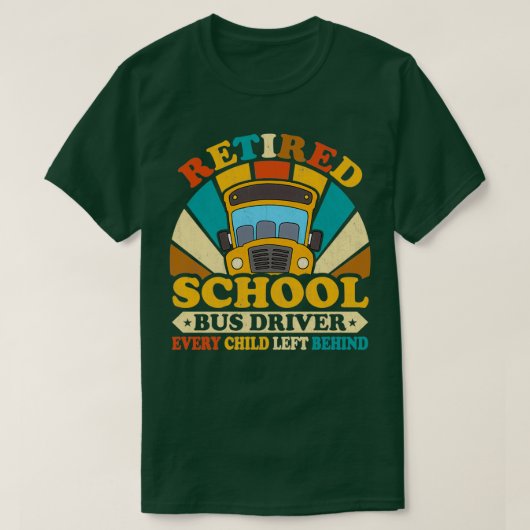 Retro Stijlvol Stuurprogramma op school in ruste T-shirt (Design voorkant)