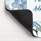 Retro Stijlvolle Elegante Plain Flowers Jouw naam Muismat (Hoek)