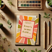 Retro Stijlvolle Funny Afstudeerder Cash Quote Kaa Kaart