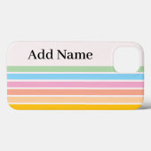 Retro Stijlvolle moderne gepersonaliseerde naam Cl Case-Mate iPhone Case (Achterkant (horizontaal))